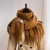 Scarf women's winter new autumn white thickened 111 pure shawl dual-purpose men's knitted warm scarf
