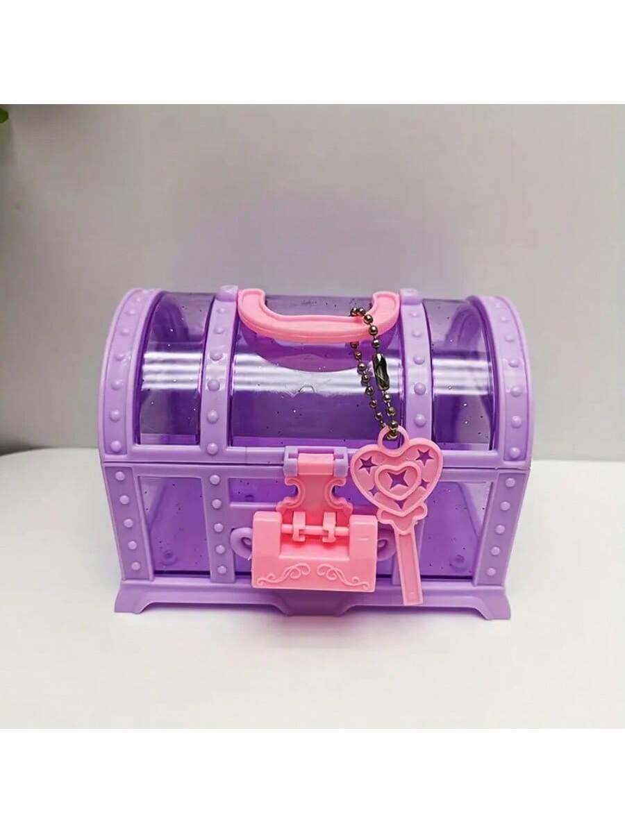 

1 pc storage makeup box,jewelry storage box, semi transparent plastic ring necklace bracelet box with lock