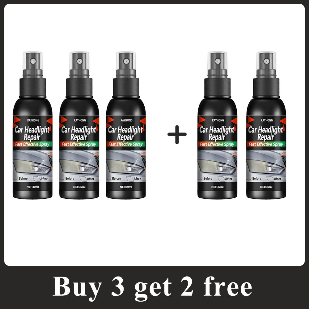 Car Headlight Restoration Liquid Anti-Yellowing Oxidation Repair Kit Long-Lasting UV Protection Polishing Agent