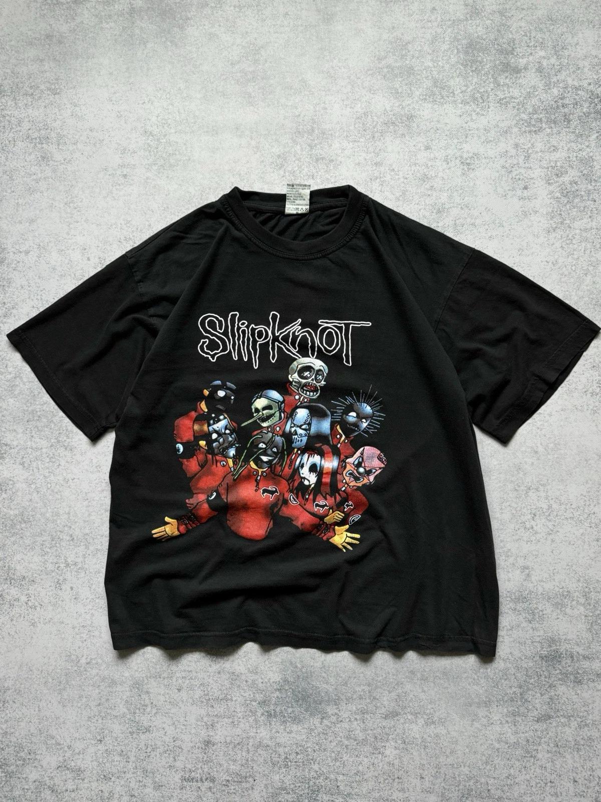 Винтажная футболка Slipknot 00-х, двусторонняя, рок-группа, мужская, размер L, Korn, Limp Bizkit 3XL