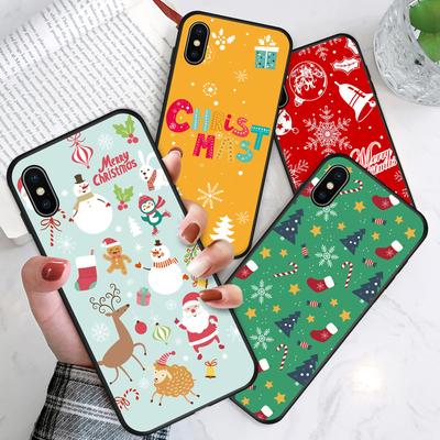 Lovely Cartoon Christmas Pattern Phone Case for Infinix Hot Tecno Camon 19 Pro Huawei P50 Pro OnePlus Soft Silicone TPU Cellphone Cover