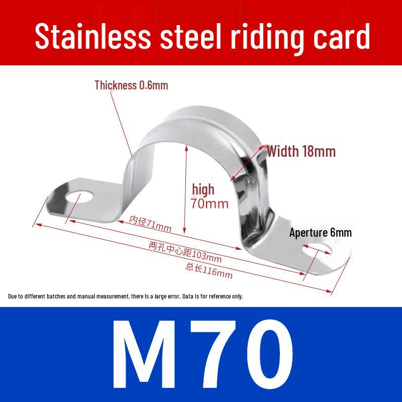 304 Stainless Steel U-Bolt Pipe Saddle Clamp