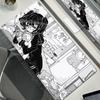 Black White Anime Girl Mouse Pad Large Gaming Non-Slip Mousepad Keyboard Pad Laptop Computer DeskMat Lock Edge Y2K Mouse Carpet