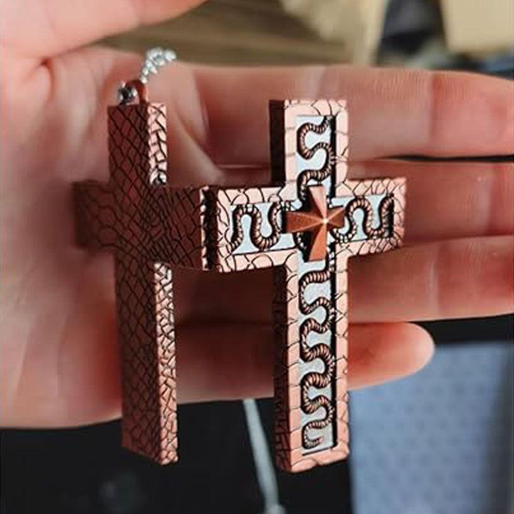 with Secret Compartment Chain Pendant Necklace Openable Charm Jewelry Cross Pendant Necklace