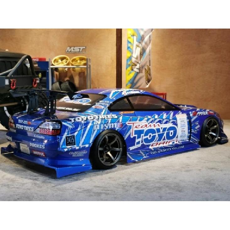 TY15 Silvs S15 GP completo 1/10 1:10 carro RC drift carroceria PC 195mm largura carroceria pintada com abajur carroceria drift RC hsp hpi trax Tamiya
