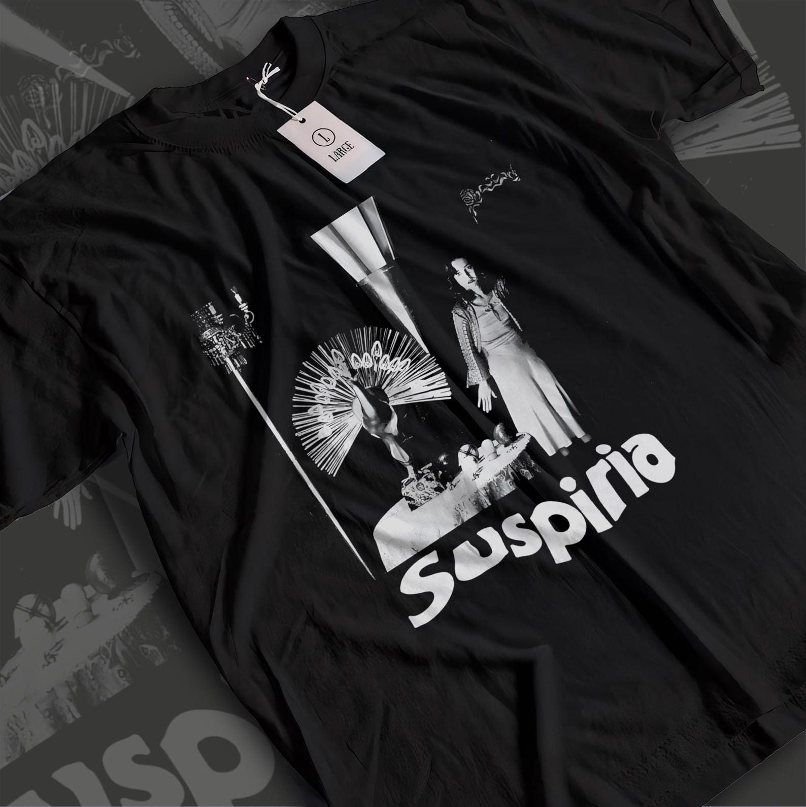 Suspiria T-Shirt - 1977 Dario Argento Horror Movie Tee - Giallo Cult Classic Film Shirt - Unisex S to 5XL 4XL