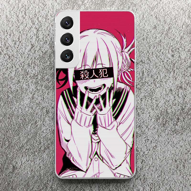 LEWD Sad Girl Japanese Anime Print Soft Case for Samsung Galaxy S25 S24 S23 S22 Ultra S21 Plus S20 FE Phone Shell S10 + Pattern