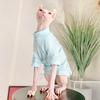 Cotton Sphinx Cat Dog Clothes For Small Puppy Hairless Cat Sweatshirt Clothing Stripe Pet Costume Kittens Jumpsuit Autumn Winter