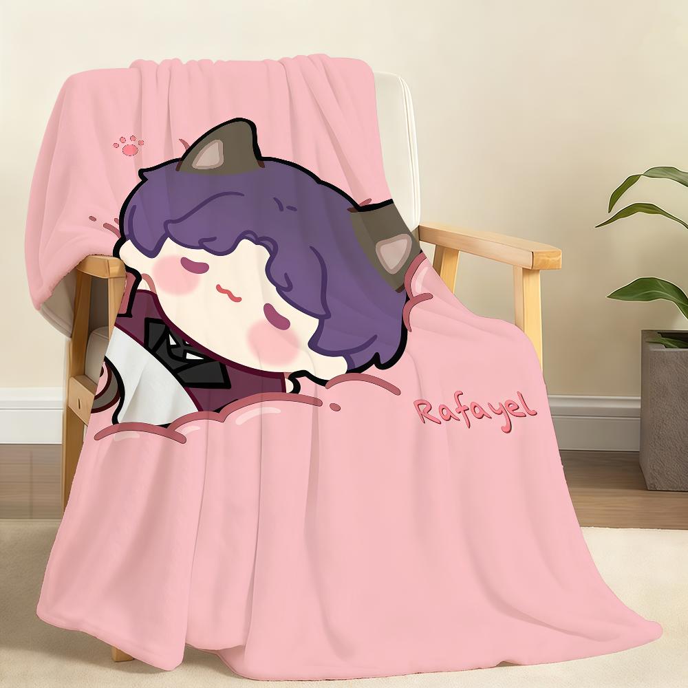 Игра Любовь и Глубокий Космос Чиби милый Плед Мягкий Плед для Дома Спальни Кровати Дивана Пикника Путешествия Офиса Плед для Отдыха Подарок 75x90cm