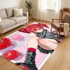 K-Kasane Teto Pink American Floor Mat Soft Thickened Absorbent Non-Slip Bedroom Living Room Door Mat Home Decor Flannel Rugs