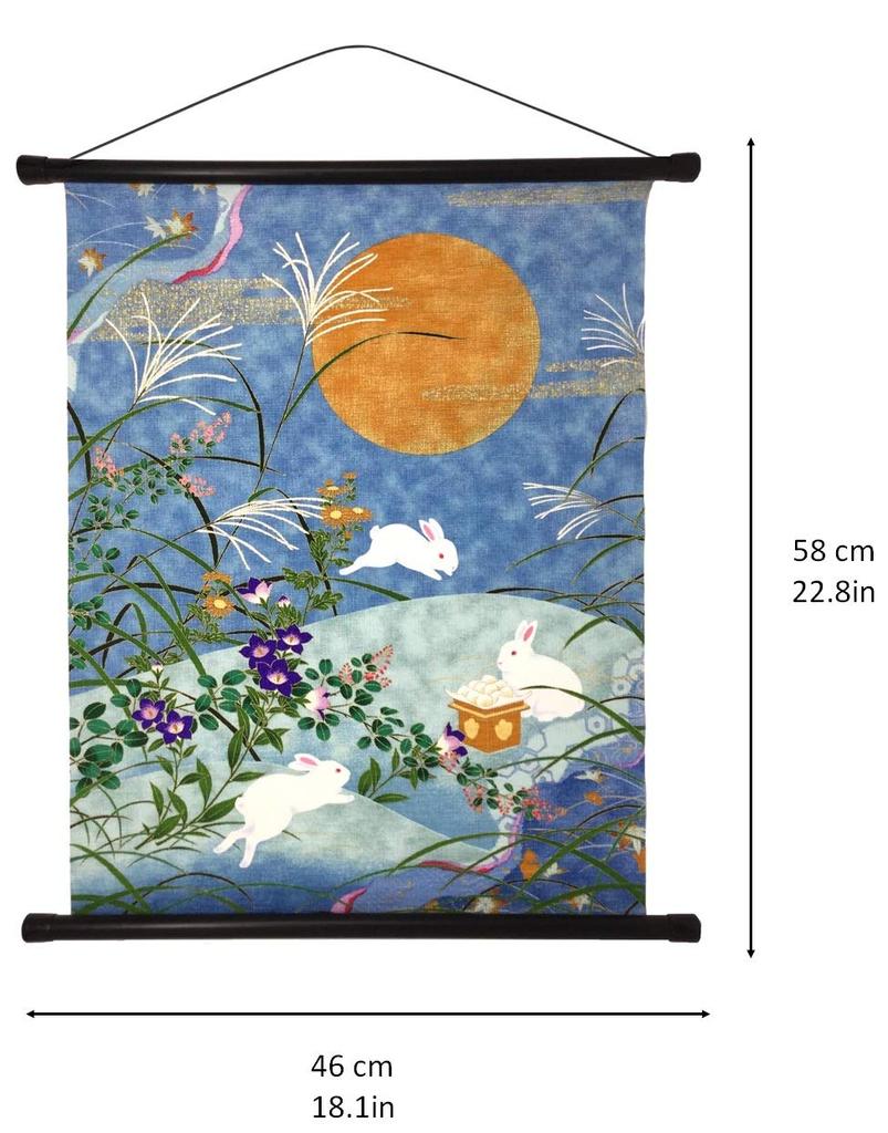 Washi Kawasumi Pattern Yuzen Washi Tapestry Jugoya 58 X 46cm Presentation Box Jugoya All-over