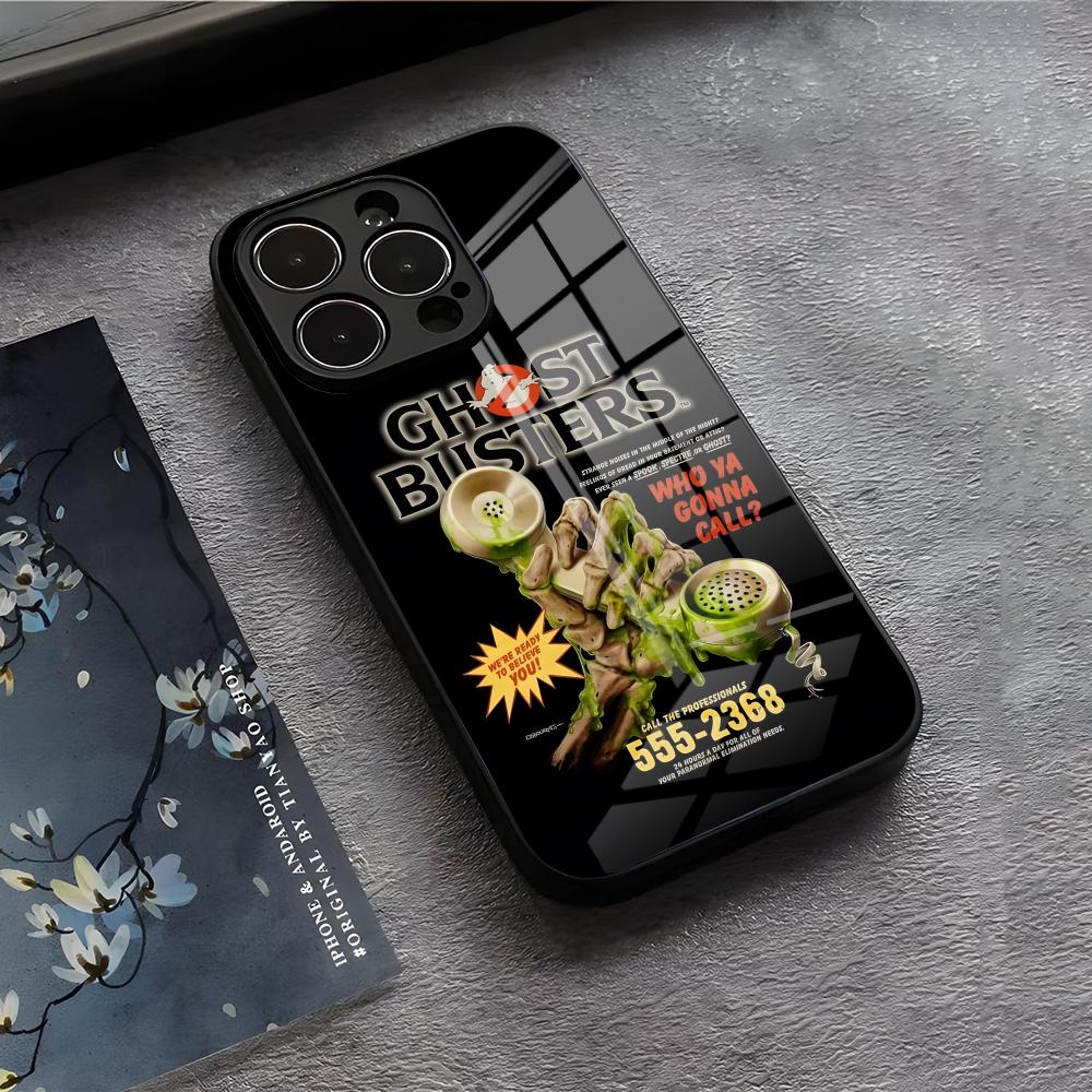 Movie E-Extreme G-Ghostbusters Phone Case For IPhone 17 Air 16 E Pro Max 15 14 13 Mini 12 Pro 11 Max Plus Black Glass Cover