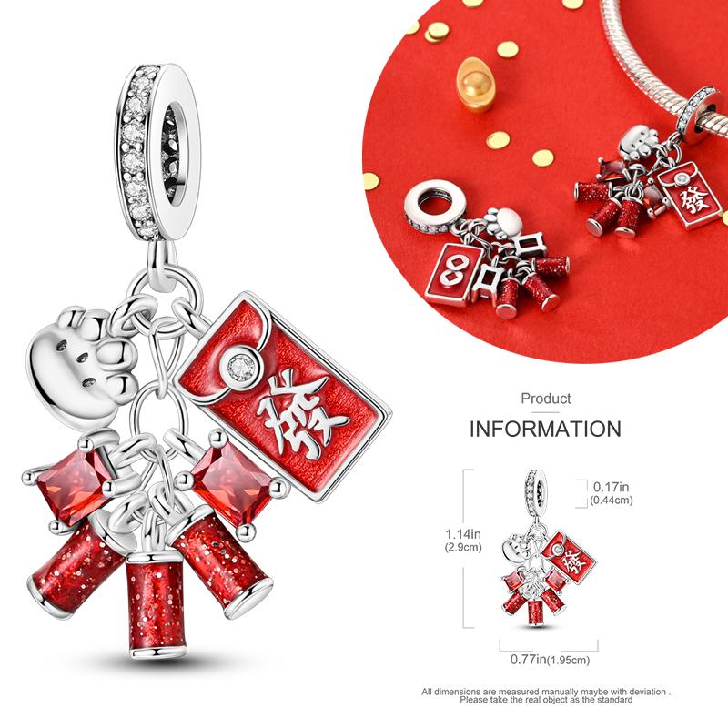 Copper Charms Winter Series Beads Snowman Penguin Pendant Fit Women Original Bracelet Christmas Diy Jewelry Dangle