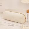 Korean-Style Corduroy Pencil Case & Makeup Bag - Newcomer Discount