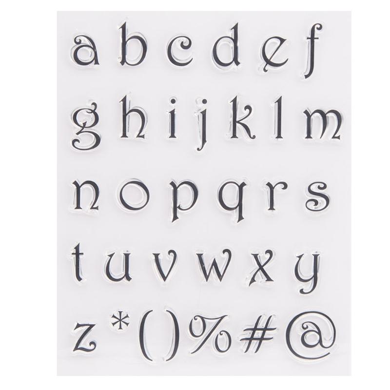 

1pcs Alphabet Letter Number Silicone Clear Seal Stamp DIY Scrapbooking Embossing Photo Album Decorative Paper Card Craft белый