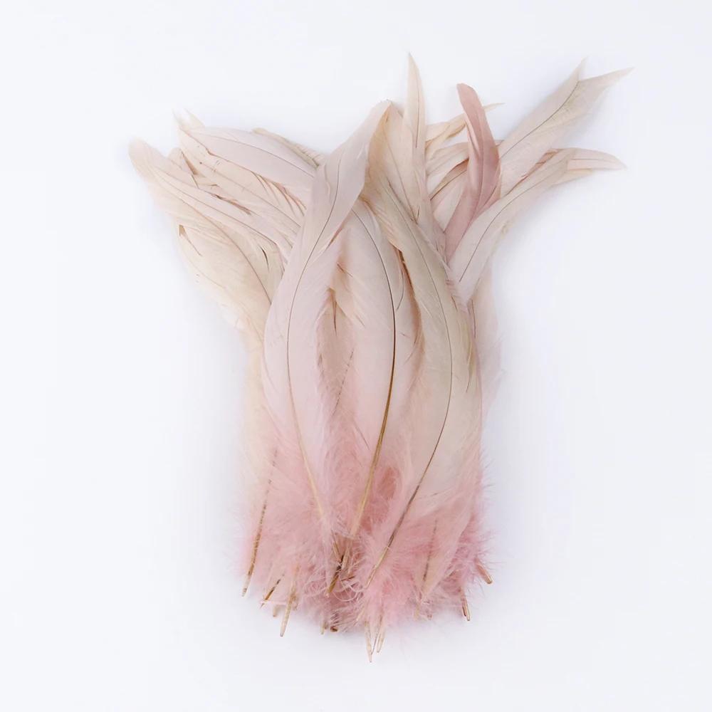 10PCS/lot Natural Roosters Tail Feather Bulk 10-16inch/25-40cm Cock Chicken Feathers Decorations for Carnival Stage Performances
