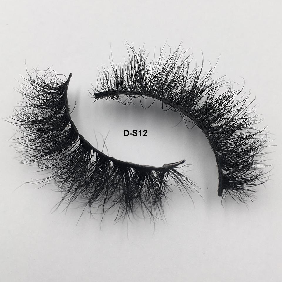 RED SIREN Wimpern Dick Flauschig Nerz Wimpern Tierversuchsfrei Kurz Natürlich Handgemacht Falsche Wimpern Make-up Nerz Wimpern