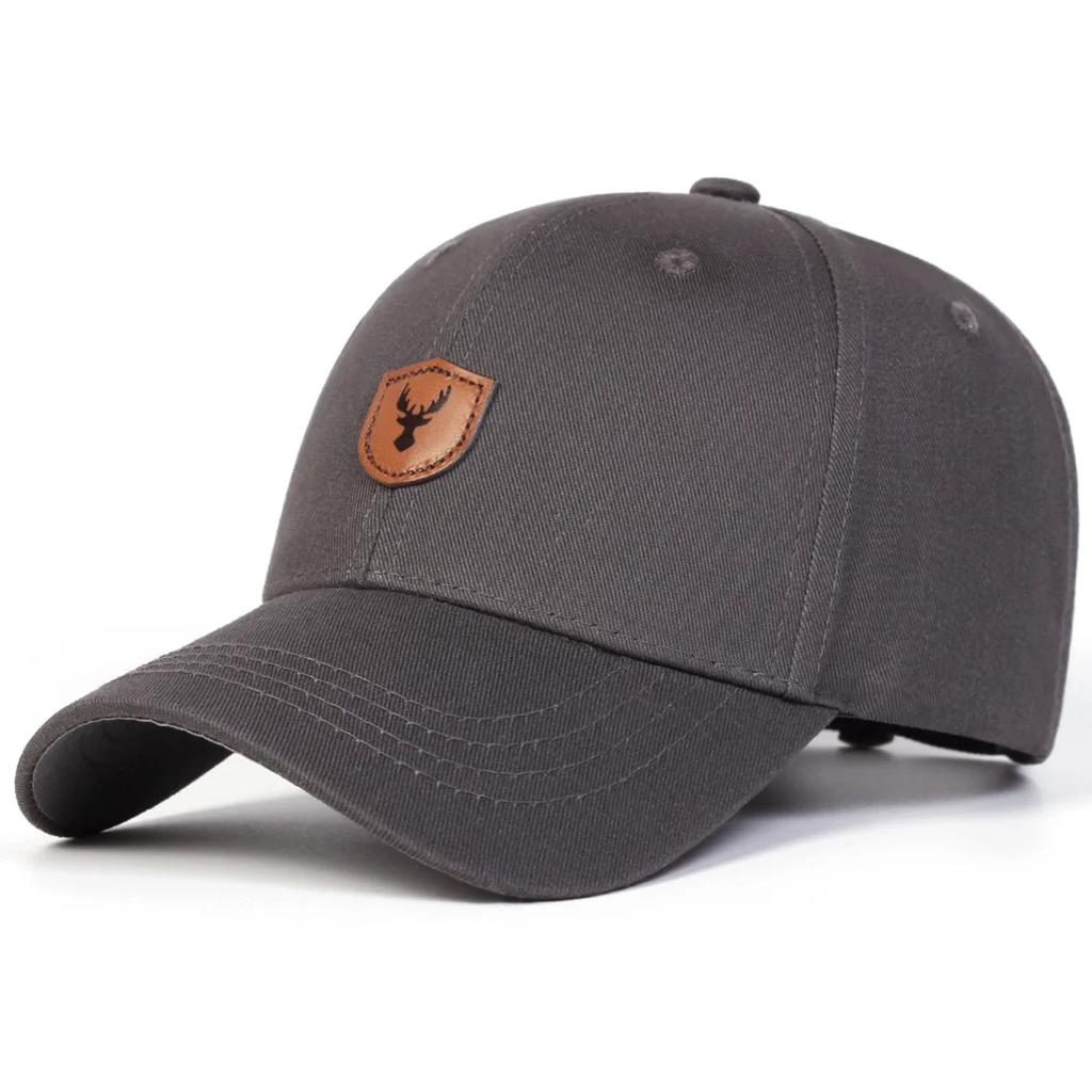 Unisex Antler Leather Label Baseball Caps Spring Autumn Outdoor Sunscreen Hat Adjustable Casual Trucker Hats Sports Cap