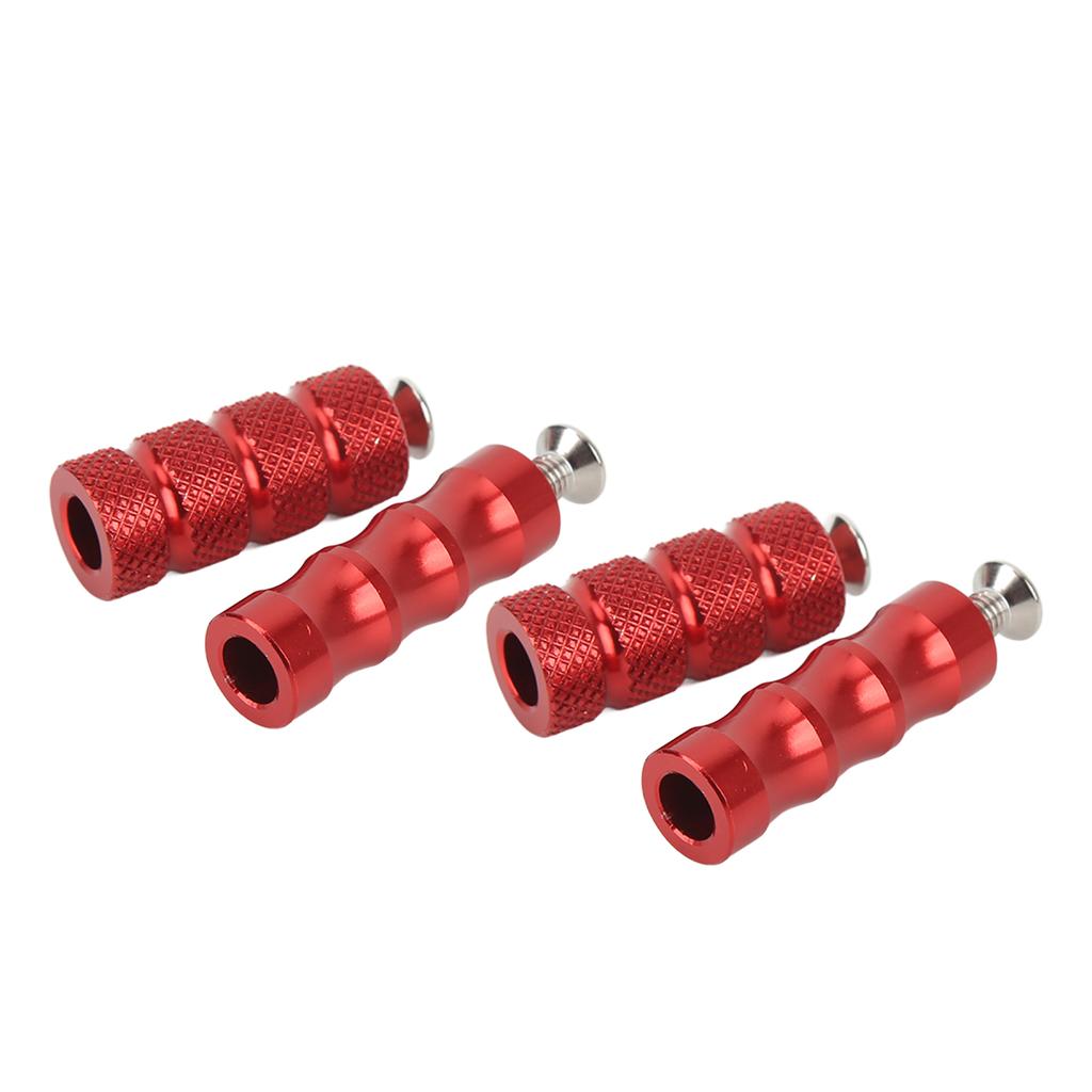 2 Pair Motorcycle Brake Foot Peg CNC Process Plating Fit For M6 6mm Mounting S Motorbike