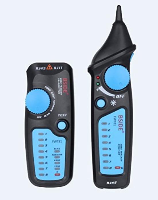 BSIDE RJ45 LAN Cable Tester RJ11 Modular Telephone Wire Electric Wire Voltage Short Circuit Checker FWT81 Japanese [Genuine Product]