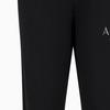 Armani Exchange SS24 Logo Eagle Head Embroidered Cuffed Knit Joggers Men bottoms Black 3DZPHQ-ZJ9KZ-1200