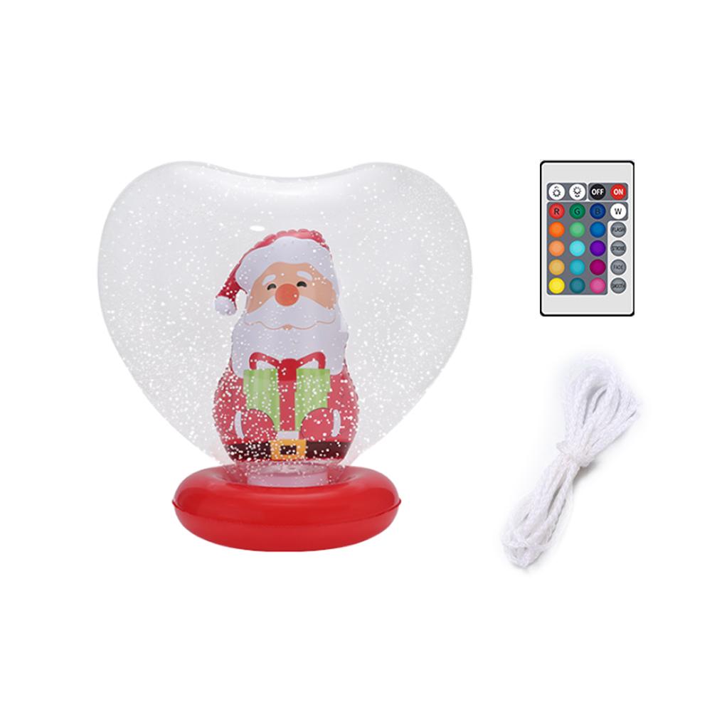 PVC Inflatable Christmas Ball With Light Santa Claus Snowman Christmas Tree Giant Big Large Christmas Balls Ornament Xmas Decora