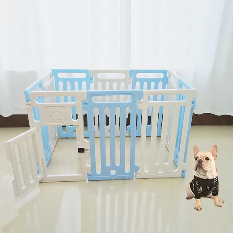 High 65CM Indoor Pet Fence Gate Small Medium Dog Enclosure Cage Free Combination Home Pet Playpen Portable Panels Pet Supplies
