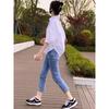 European Back Hollow Shirt Women's 1116 Small Fresh and Sweet Shirt Pleated Age-reducing Niche Loose Versatile Top