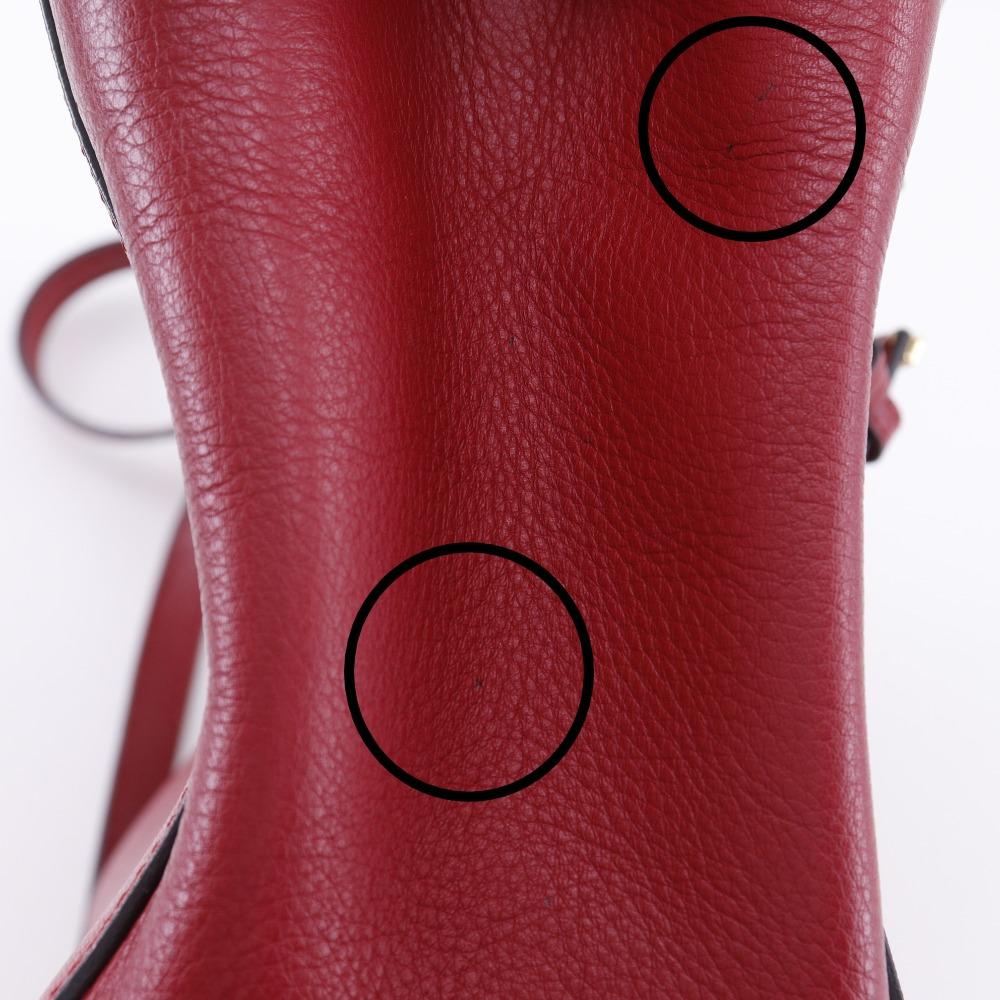 FENDI Petite to Jules Handbag 8BH253 2WAYShoulder Red leather Women Used