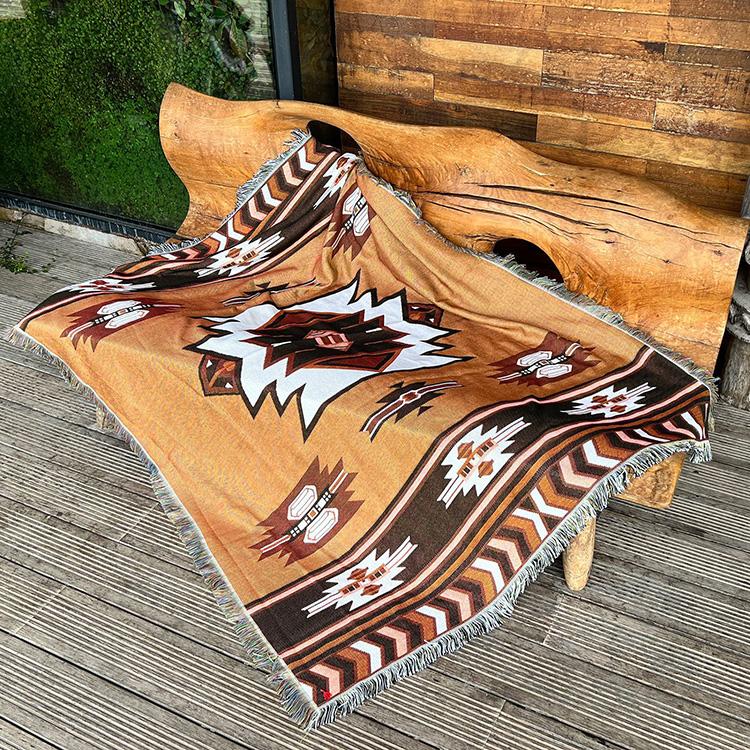 Boho Throw Blanket Hippie Living Room Decor Wall Tapestry Outdoor Picnic Camping Rug Mattress Beach Towel