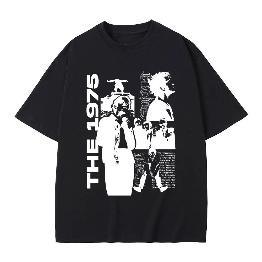 Rock Band The 1975 Being Funny in A Foreign Language Print T-shirt Matty Healy Graphic T Shirts Indie Alternative  Tshirt