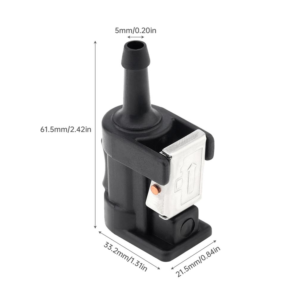 6mm Innengewinde Schnellkupplung Kraftstoffleitung Hochdruck Verschleißfester Verbinder Fitting für Außenbordmotor Marine