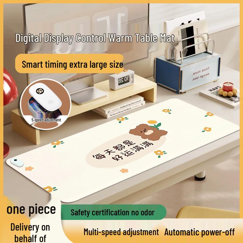 Large Heated Desk Pad for Office and Study – Winter Hand Warmer and Mouse Pad