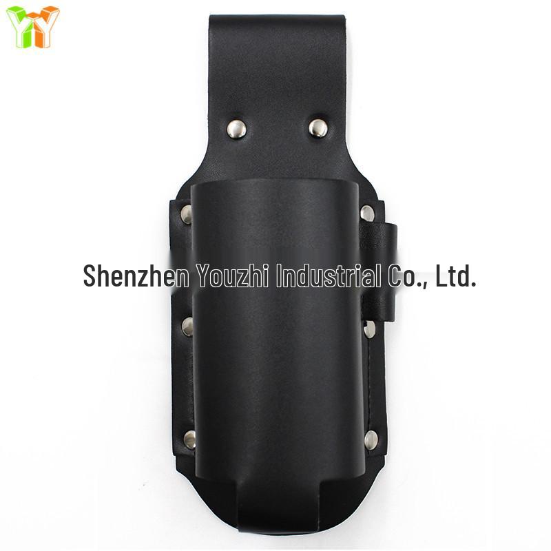 

Outdoor Mountain Climbing Beer Bottle Leather Sleeve with Waist Hook and Small Ear Protection чёрный