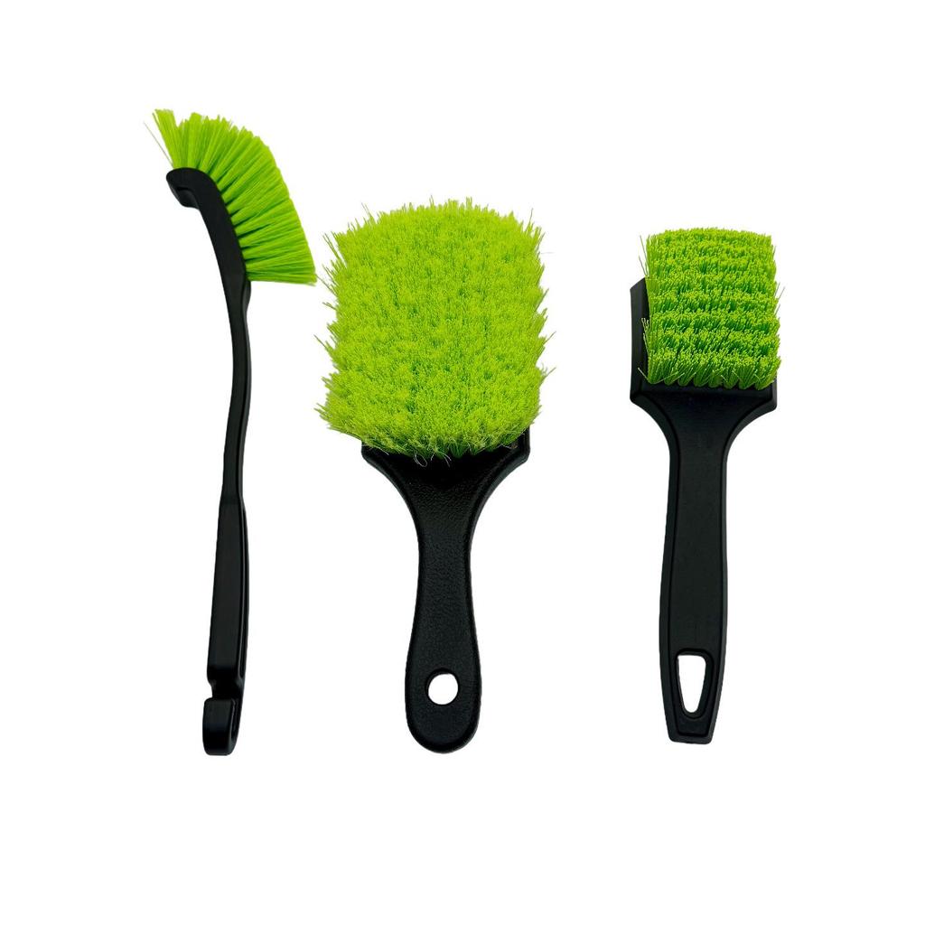 Car Cleaning Kit: Tire & Wheel Brush, Car Wash Tools, Wiping Cloth, Floor Mat Brush