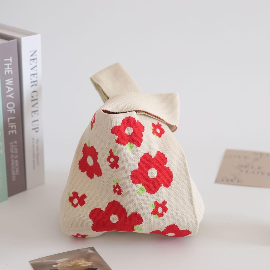 Trendy Knit Bucket Bag For Women Soft And Spacious Tote Bag With Eye-catching Patterns Ideal For Daily Wear And Gifts