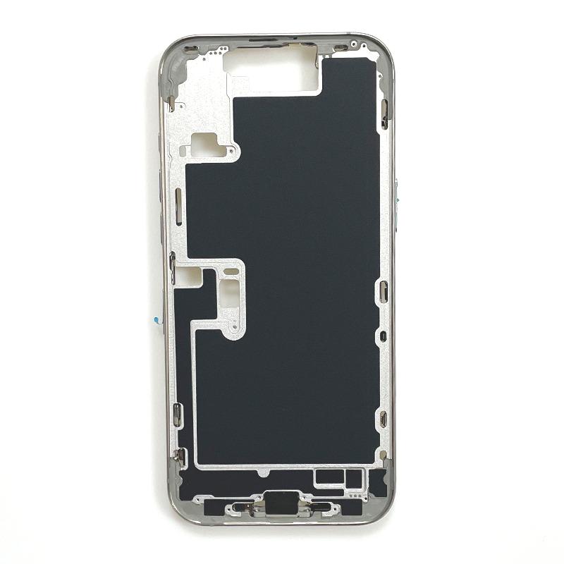 For iPhone 16 Pro Max Full Housing Middle Frame Bezel With Volume Power Flex Cable Side Button Chassis Repair Parts