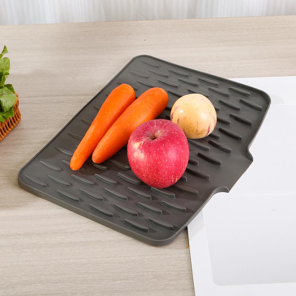 Abtropfmatte aus Silikon: Vielseitiger Küchenabtropfer & Hitzebeständige Thekenmatte zur einfachen Reinigung