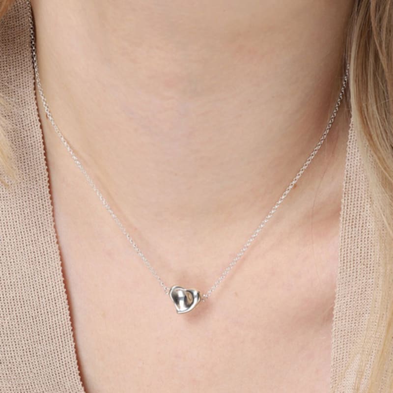 ozel Silver925 Lovely Heart Pendant Necklace PS137N