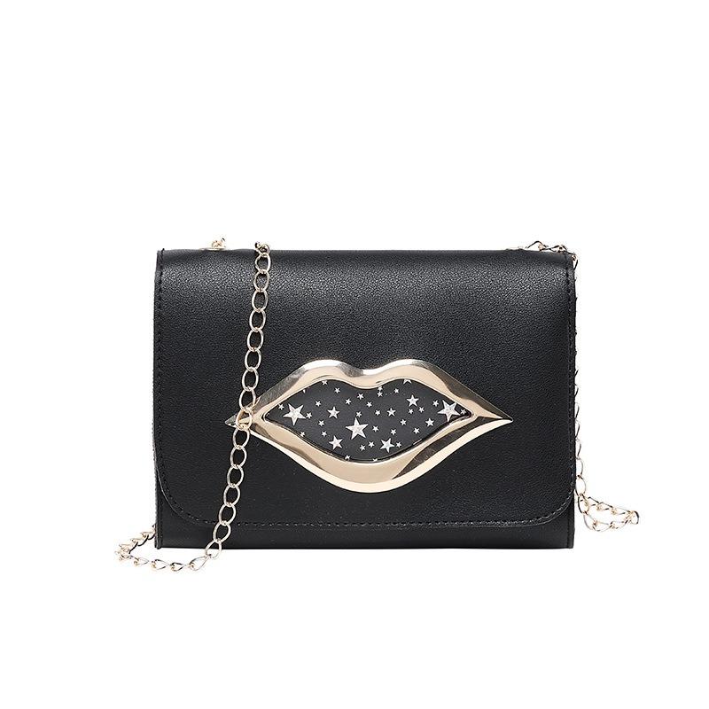 Onns G Fashion Lip Chain Trendy Shoulder Women's Bag Bag Transparent Messenger Mobile Phone Bag