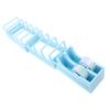 Tape Dispenser Blue Plastic Foldable Portable Tape Holder with 2pcs Tape for Packaging Pack Supplies