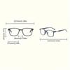 5pcs Classic Square Reading Glasses Comfortable Fashionable Bifocal Eyeglasses for Men and Women