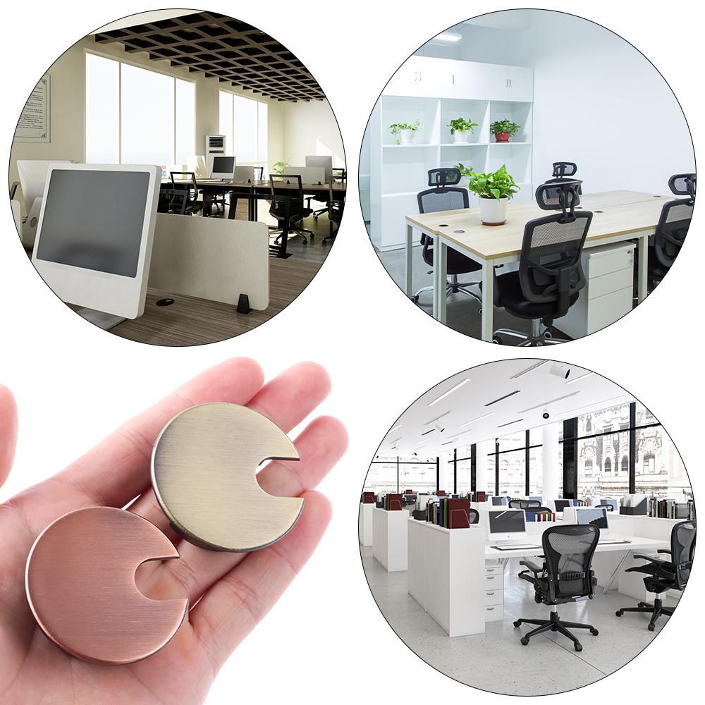 Alloy Buckle Line Organizer Wire Hole Cover Desk Table Cable Fastener Line Box Computer Grommet
