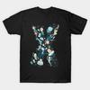 Asian Size Men Print T-shirt Conspiratorial Reunion No-Cut Heat Transfer Print Cotton Tshirt