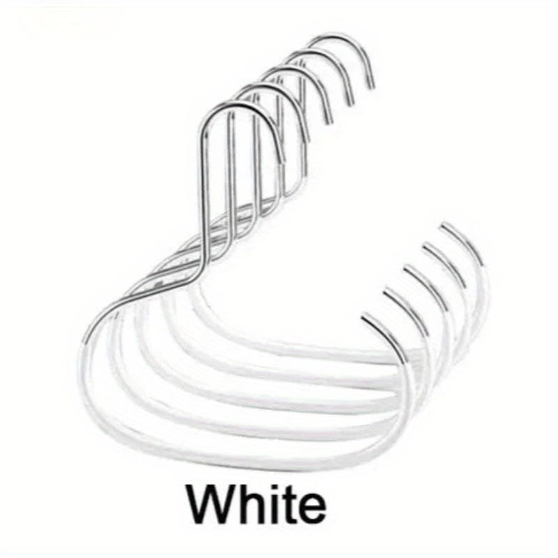 

5 шт. вешалка для шляп из углеродистой стали для шкафа, держатель для 8 шляп, противоскользящая вешалка для бейсболок, экономящая место, крючки для одежды для общежития 5pcs белый