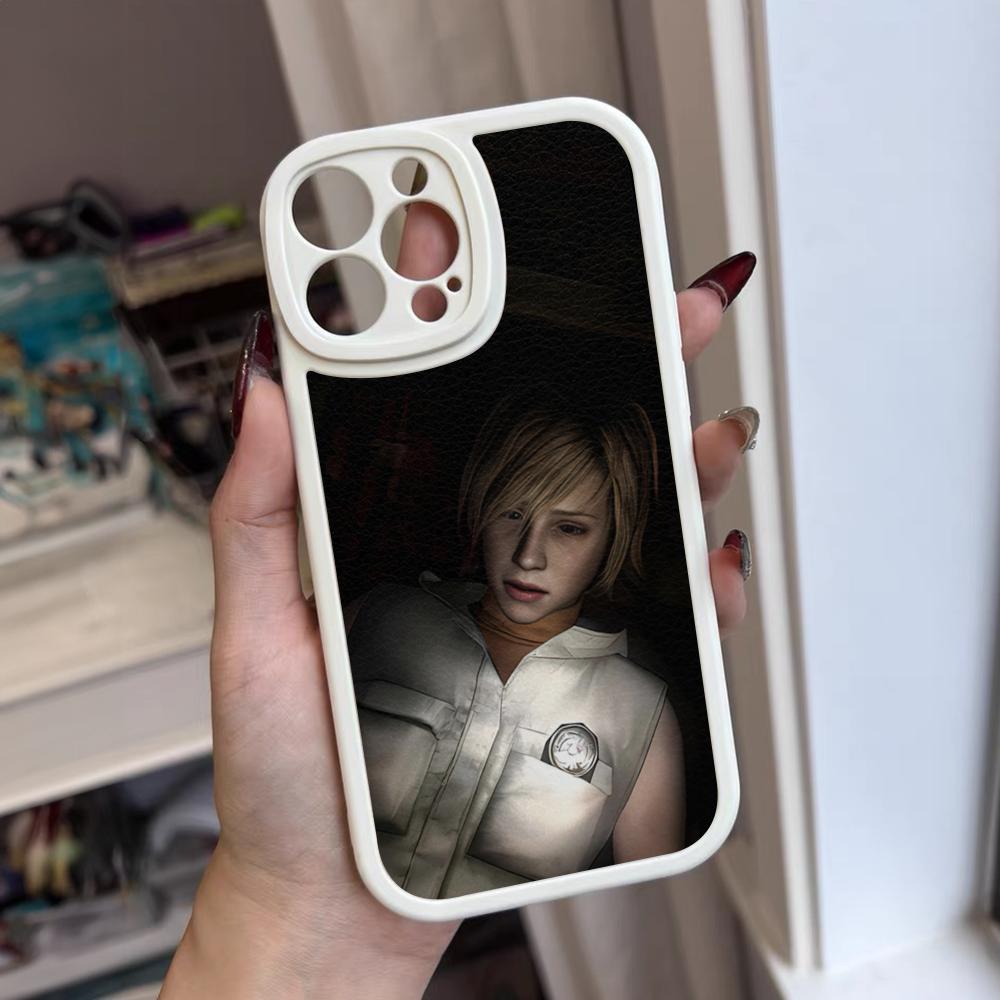 Horror Games Silent Hill Phone Case For Iphone 16 15 14 12 13 Pro Max 11 Mini Xs Puls Lambskin Silicone Cover