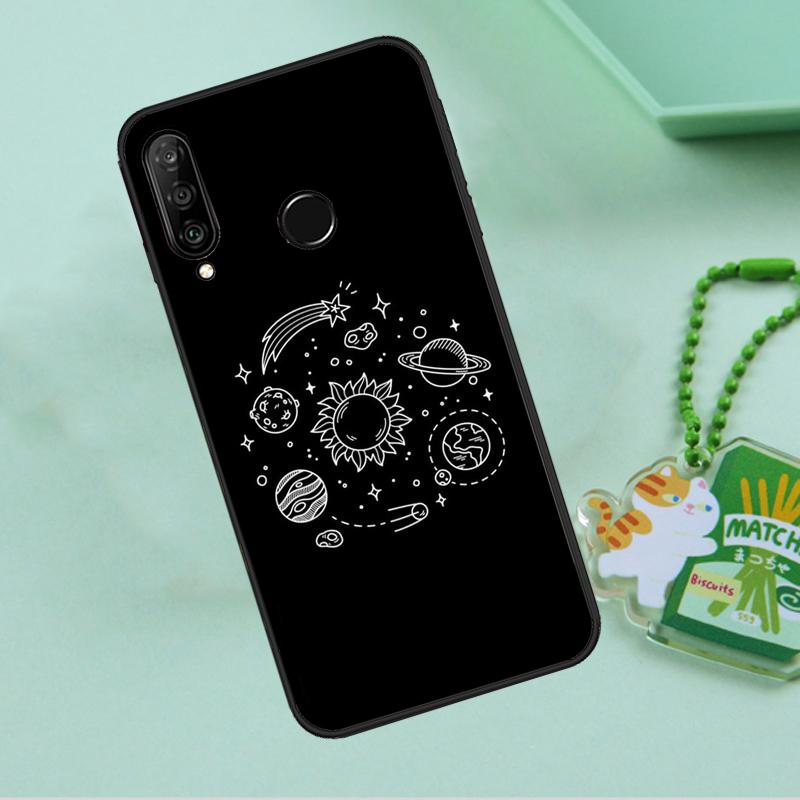 Aesthetic Space Stars Planet For Huawei Nova 12i 12s 7i 8i 11i 9 10 SE Y90 Y60 Y70 Y72 Y61 Y91 P30 P40 Lite P60 Pro Case