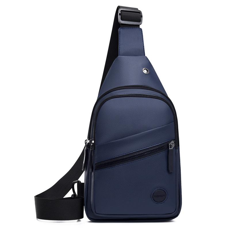 New men's shoulder bag anti-splashing multi-layer leisure sports chest bag cycling and running multi-purpose messenger bag