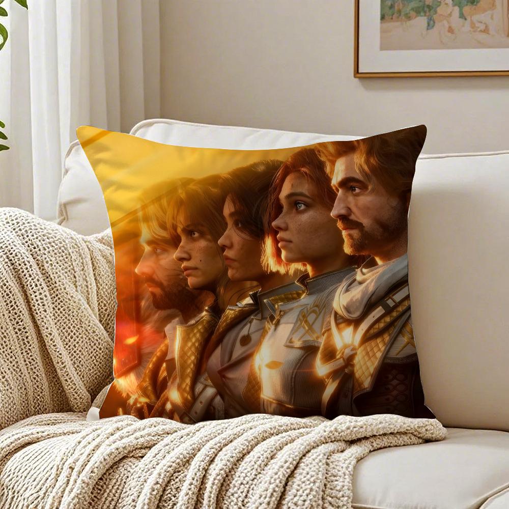 game exploratory CClair OObscur EExpedition 33 Cushion Cover Pillowcase Antidustmite living Room Sofa Decor Cushion Room