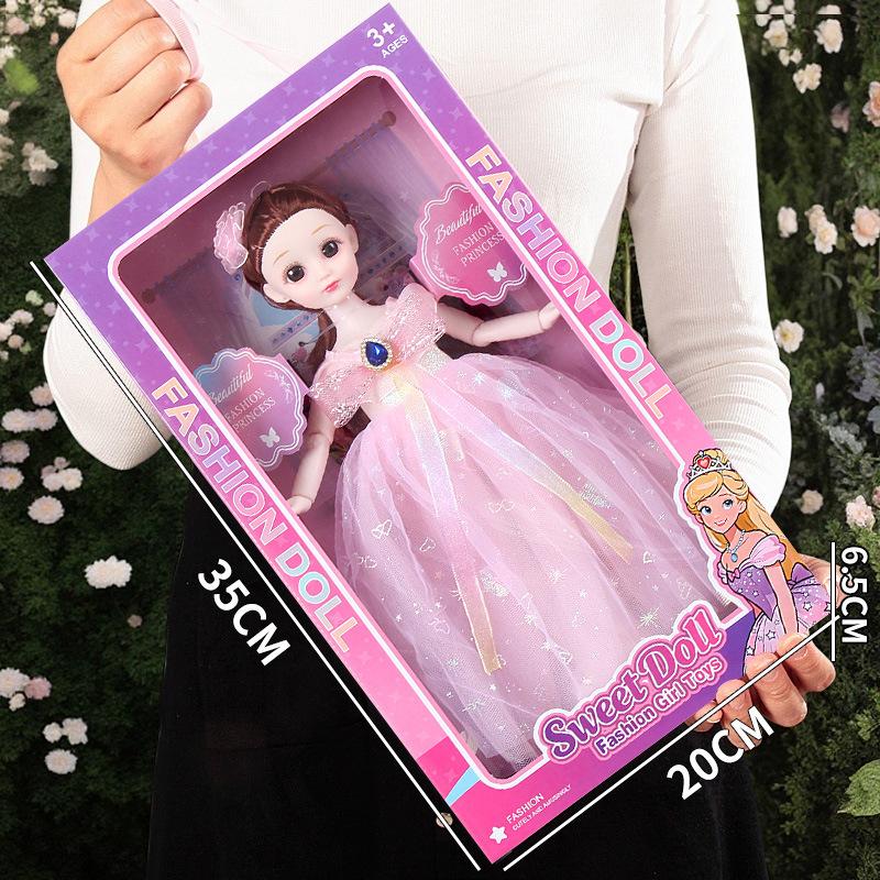 Princess Doll Gift Box Set: Dress-Up Barbie Doll Toys for Girls